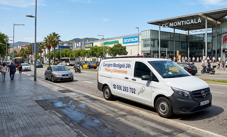 Furgoneta Cerrajero Montigalà Badalona 24h